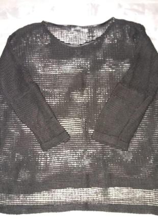 Блузка сітка чорна