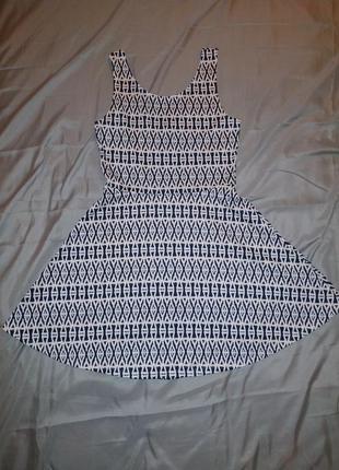 Платье сарафан клешь арнамен узор геометрический рисунок1 фото