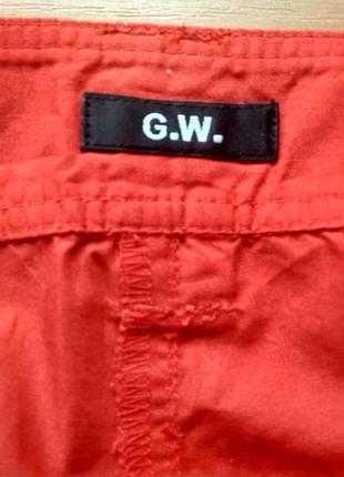 Батал хлопковые  легкие летние красные  брюки  трансформеры германия3 фото