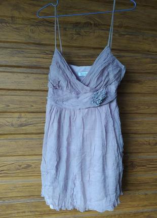 Ніжне, красиве пудрове платтячко коротке,  на море, літо