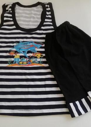 Хлопковый костюм акула