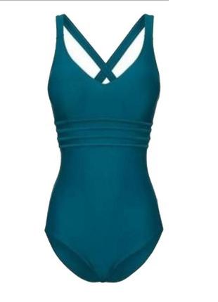 Базовый,эффектный,цельный изумрудный купальник,р-ры m,l,xl,xxl,xxxl7 фото