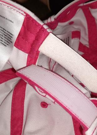 Стильные белые кепки, бейсболки с розовой вышивкой crocs.4-8лет,104-128см. новые.7 фото