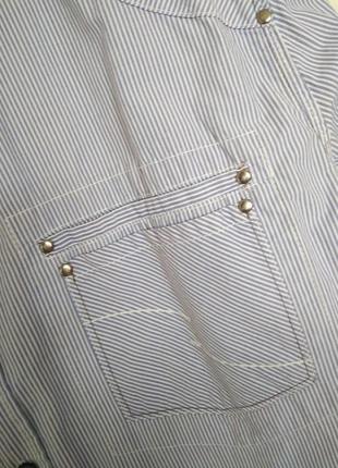 Мужская рубашка рубашки в полоску бренда next,р.l