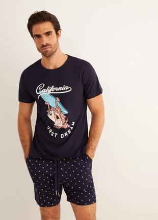 Піжама футболка шорти чоловікові primark3 фото