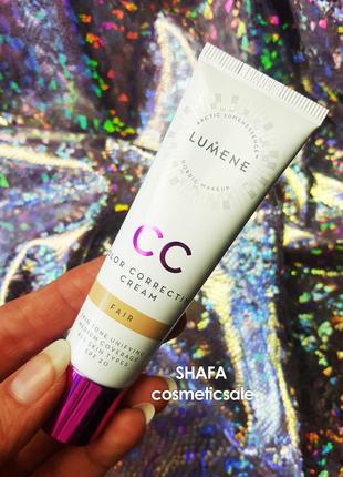 Cc крем lumene тональний крем cc color correcting cream відтінок fair3 фото