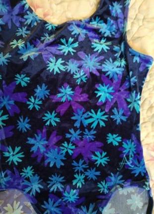 Спортивний купальник, боді, трико для танців, гімнастики, спорту. оксамит, велюр7 фото