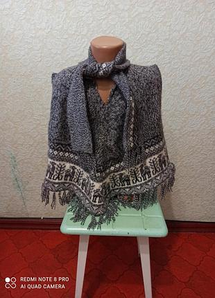 Пончо на девочку alpaca crafts 2