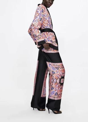Шёлковый костюм кимоно zara3 фото