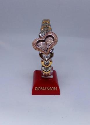 Часы женские романсон с камушками romanson rm5504q оригинал  механизм: ronda (швейцария)3 фото