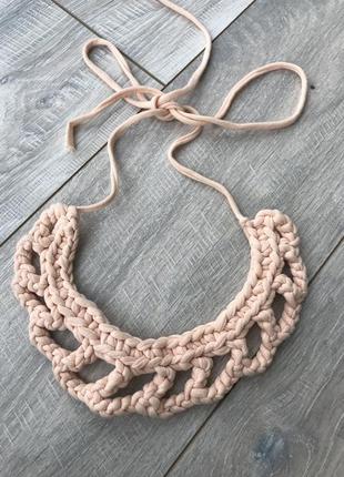 Кольє персикове