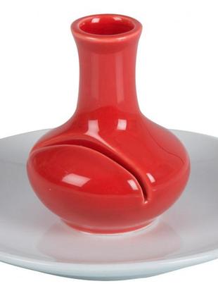 Фарфоровая салфетница/ваза/тарелка arti casa 3 в 1. набор для сервировки1 фото