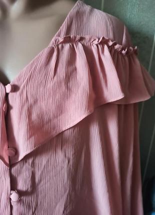 Романтична блуза з рюшами розмір 4xl3 фото