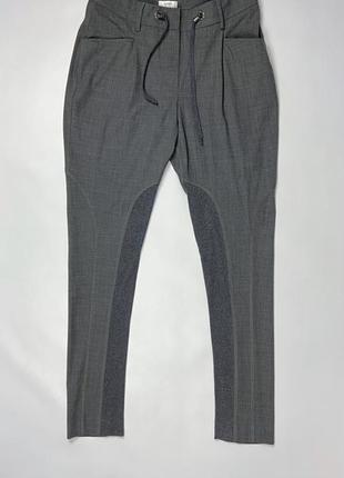 Шерстяные брюки gunex italy в стиле brunello cucinelli fabiana filippi 42 серые1 фото
