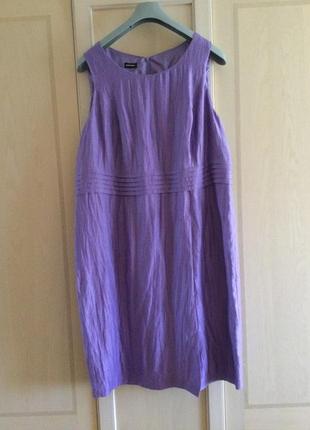 Распродажа — элегантное льняное жатое платье от gerry weber.2 фото