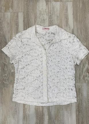 Кружевная блуза бренда nadine h, италия, размер l.