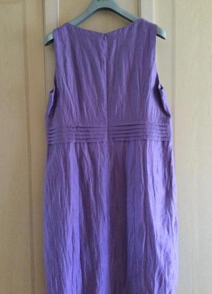 Распродажа — элегантное льняное жатое платье от gerry weber.4 фото