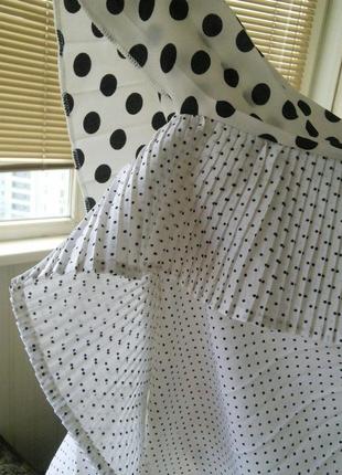 Плиссированная юбка с воланами3 фото