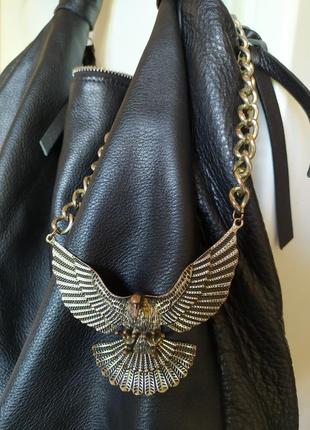 Металлическое ожерелье ,чокер с орлом.