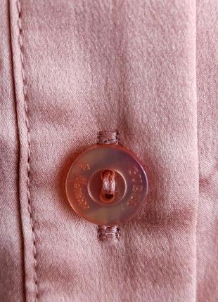 Брендовая блуза розового цвета из 💯% шелка !9 фото