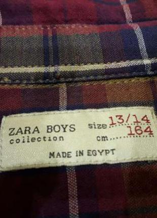 Рубашка zara boys, оригинал.красивая, модная, стильная. на мальчика4 фото