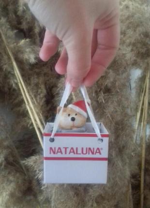 Nataluna сувенір милий ведмедик новорічний презент італія1 фото