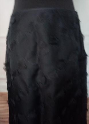 Нарядная шёлковая юбка just. b1 фото