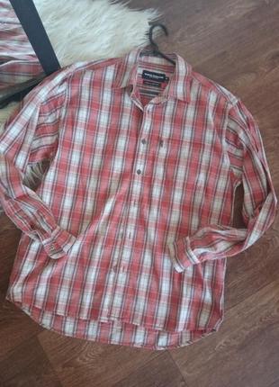Стильна вінтажна рубашка в клітинку tom tailor size m👍❗👌
