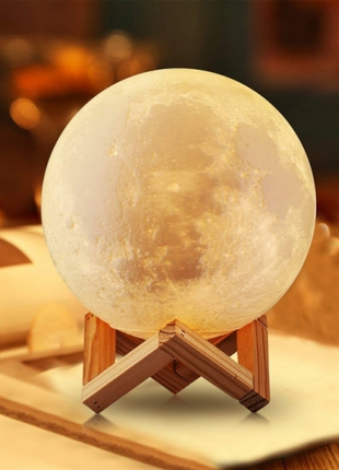 Ночник светильник луна moon light 3d 15 см