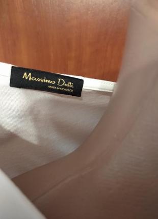 Белая шёлковая блуза,топ, блузка massimo dutti.  m/l4 фото