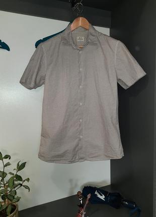 Acw 85 мужская рубашка хлопковая рубашка шведка короткий рукав хлопок