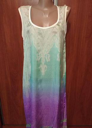 Пляжное шёлковое платье,платя туника шёлк opera германия