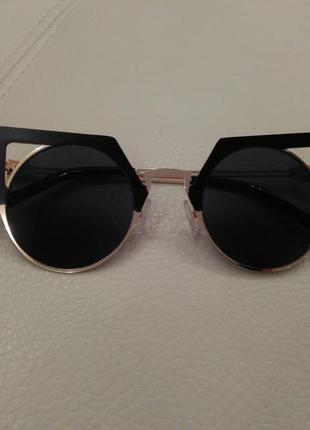 Черные солнцезащитные очки кошачий глаз asos / кошечки5 фото
