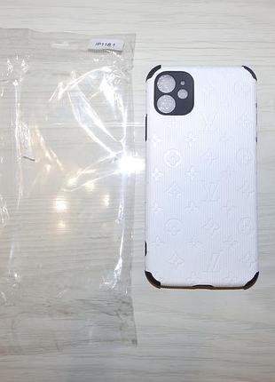 Чохол louis vuitton протиударний для iphone 11 6.1 lv білий