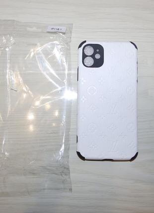 Чохол louis vuitton протиударний для iphone 11 6.1 lv білий2 фото