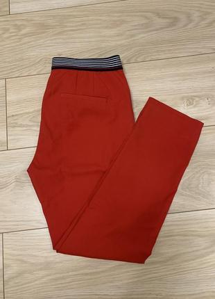 Брюки  zara штаны 👖 классические красные стильные элегантные zara2 фото
