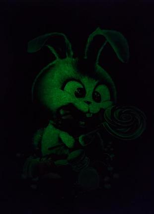 Супер цена!!!детская футболка светяшка хлопок рисунок светится в темноте2 фото