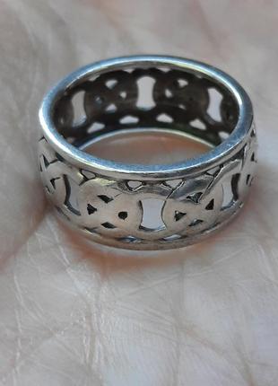 Авторское кельтское винтажное кольцо серебро9 фото