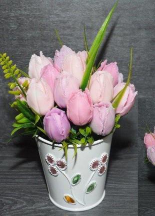 Ніжний букет тюльпанів з мила. подарунок