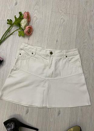 Джинсовая мини юбка h&m 2