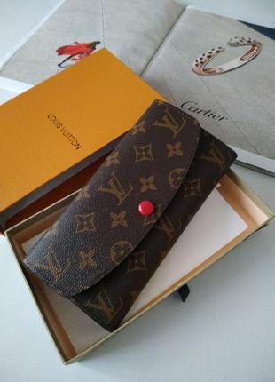 Гаманець жіночий з червоною кнопкою в стилі louis vuitton ❣️❣️❣️