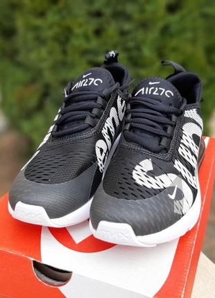 Кроссовки мужские nike air max 270 supreme черные / кросівки чоловічі найк суприм чорні8 фото