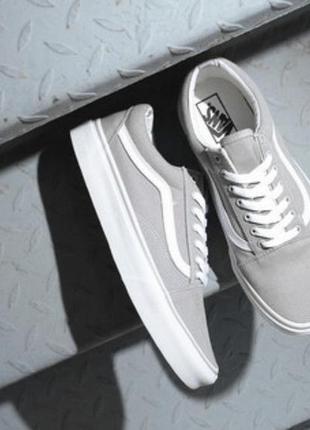 Кеди vans old skool canvas gray5 фото