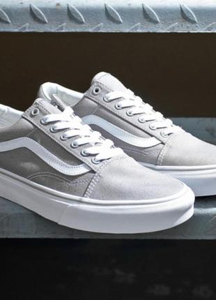 Кеды vans old skool canvas gray