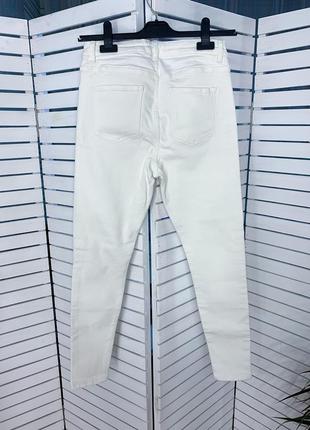 Білі джинси skinny white jeans висока посадка2 фото