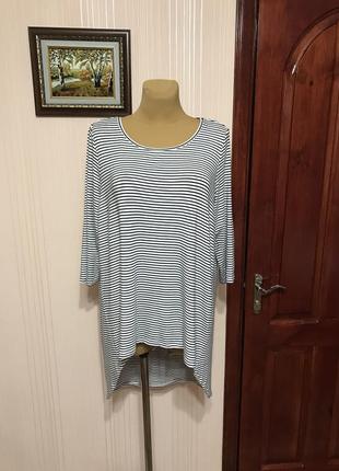 Смугаста туніка з віскози