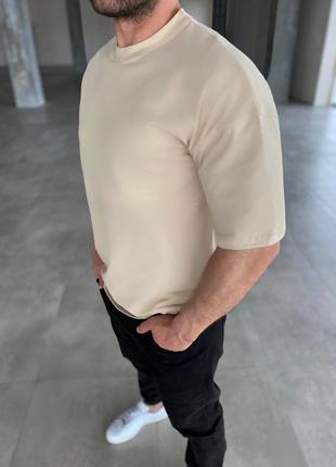Мужская базовая футболка oversize2 фото