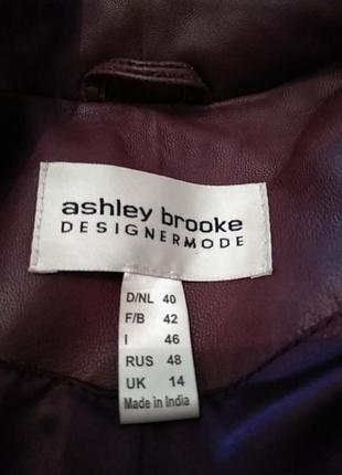 Шкіряний плащ/пальто ashley brook/designermode3 фото
