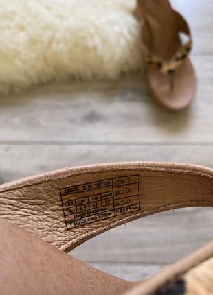 Ugg australia natassia шкіряні сланці,босоніжки,шльопанці оригінал6 фото