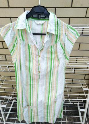 Платье миди ,жатка, размер 10.